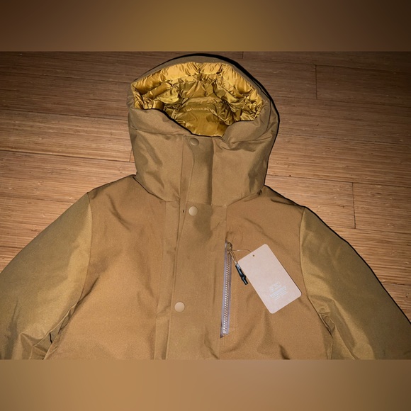 Askov Finlayson Winter Parka Womens XS Bear Brown Featherless Puffer Jacket - Picture 4 of 10